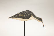 Artist unidentified, “Shorebird”, Massachusetts, 20th century, Paint on wood with iron beak, 5 …