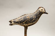 Artist unidentified, “Decoy Bird”, United States, n.d., Paint on metal, 7 × 2 1/2 × 8 in., Coll…