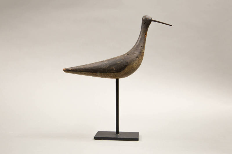 Artist unidentified, “Shorebird”, Western Massachusetts, 1880–1890, Paint on wood with iron, 7 …