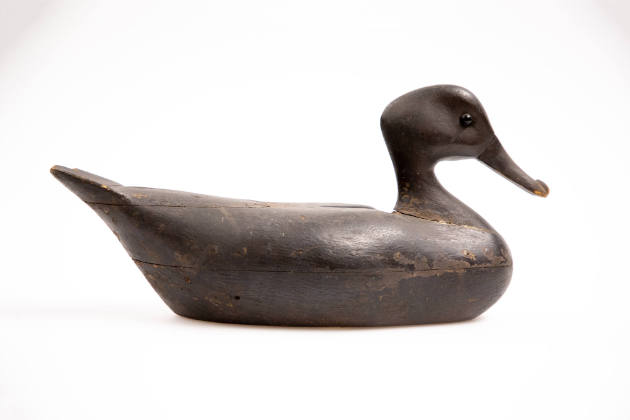 Artist unidentified, “Black Duck,” United States, 1885 - 1895, Paint on wood, 16 × 7 ½ in., Col…