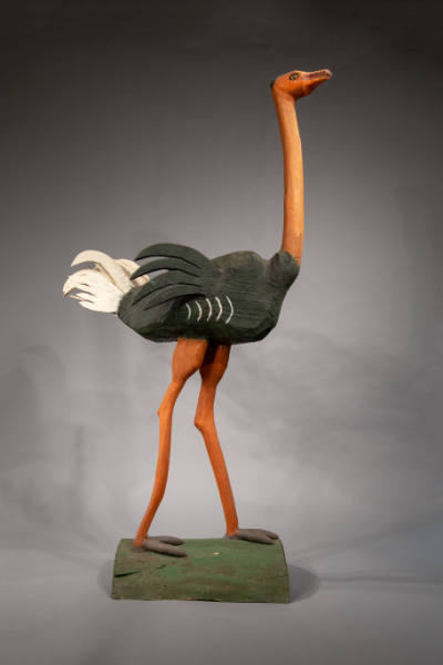 Felipe Benito Archuleta, (1910–1991), “Ostrich,” Tesuque, New Mexico, January 29, 1980, Paint a…