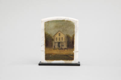 Artist unidentified, “Frame House, Horse, and Buggy,” United States, c. 1830–1870, Watercolor o…