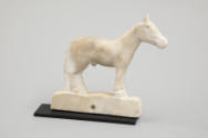 Artist unidentified, “Horse,” United States, c. 1830–1870, Marble, 7 ½ x 9 x 1 in., Collection …