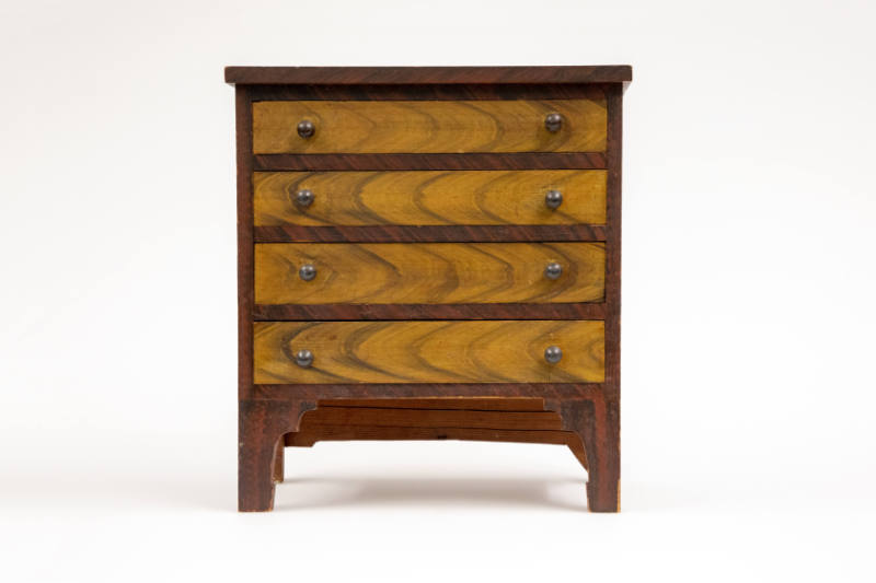 Artist unidentified, Chest of Drawers, Possibly Maine, 1800–1825, Paint on wood, 14 x 12 x 5 in…