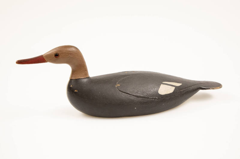 Artist unidentified, “Red Breasted Merganser Hen”, Cape Cod, Massachusetts, n.d., Paint on wood…