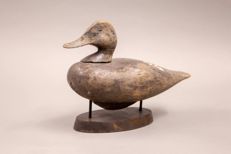 Lee Dudly, “Bluebill,” United States, 1885–1895, Paint on wood, 8 × 12 1/2 × 5 3/8 in., Collect…