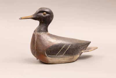 Artist unidentified, “Mallard,” United States, 1895 - 1905, Wood, 16 × 19 1/4 in., Collection A…