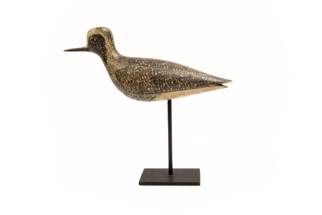 George Boyd, “Black-bellied Plover,” United States, 1890–1910, Paint on wood with metal eyes, 5…