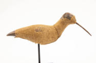 Artist unidentified, “Long-billed Curlew,” United States, 1900, Wood and burlap, 7 1/2 × 17 1/4…