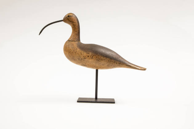 Mason Decoy Factory, (Active 1896–1924), “Long-Billed Curlew”, Detroit, Michigan, c. 1900, Pain…