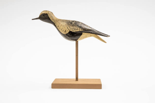 Elisha Burr, (1839–1909), “Black-bellied Plover”, Hingham, Massachusetts, c. 1910, Paint on woo…