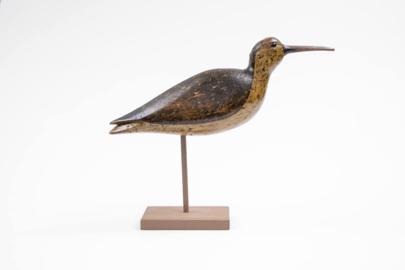 Nathan Cobb Jr., (1825–1905), “Hudsonian Curlew”, Cobb Island, Virginia, c. 1870, Paint on wood…