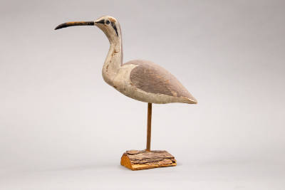 William Pied Jones, “Curlew”, Maryland or North Carolina, 1940s or 1950s, Paint on wood, 6 1/2 …