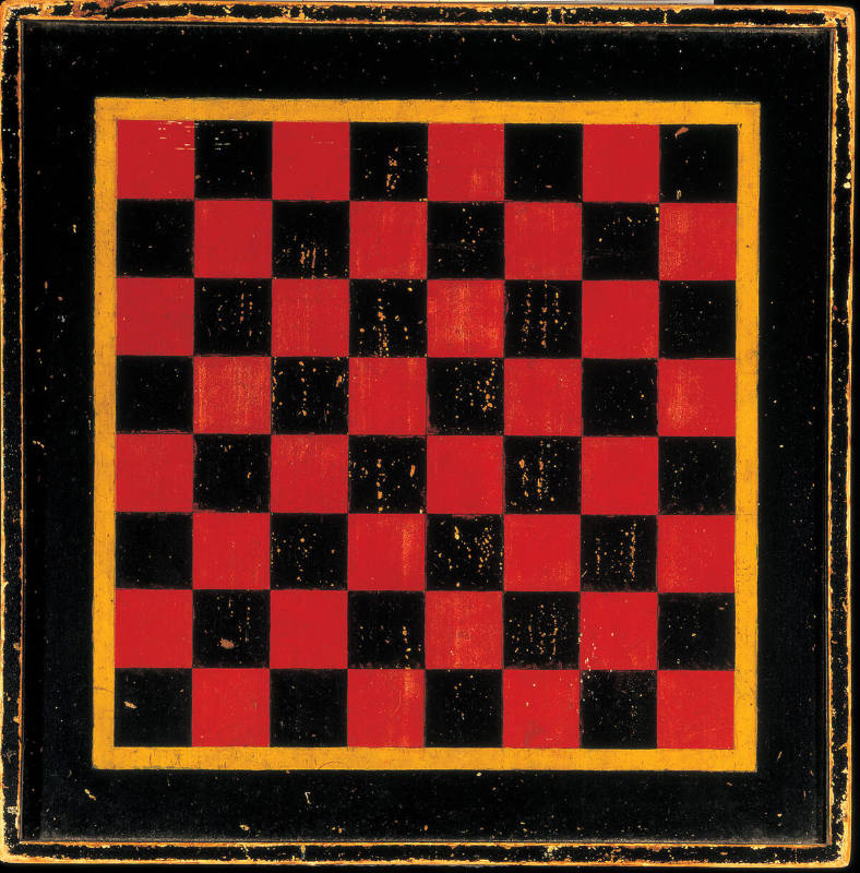 Checkerboard/Mill Game (Nine Men's Morris)
Artist unidentified
Photo by Gavin Ashworth