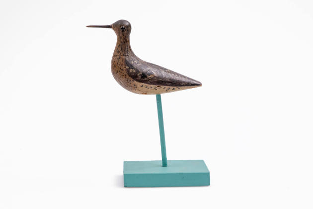 John Glover, “Sandpiper”, Duxbury, Massachusetts, 1890, Paint on wood with metal and glass eyes…