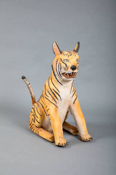 Felipe Benito Archuleta, (1910–1991), “Tiger”,  Tesuque, New Mexico, 1975, Paint on wood, 33 × …