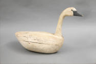 Artist unidentified, “Swan”, Maryland, 20th century, Paint on wood, glass eyes, 17 × 11 1/4 × 5…