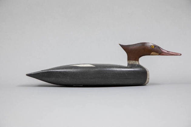 John Dawson, (1889–1959), “Merganser Hen”, Trenton, New Jersey, c. 1920, Paint on wood, 5 1/2 ×…