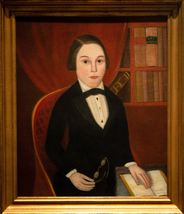 Possibly William W. Kennedy (1817–1871), “Portrait of a Boy Holding a Book and Eyeglasses”, Pro…
