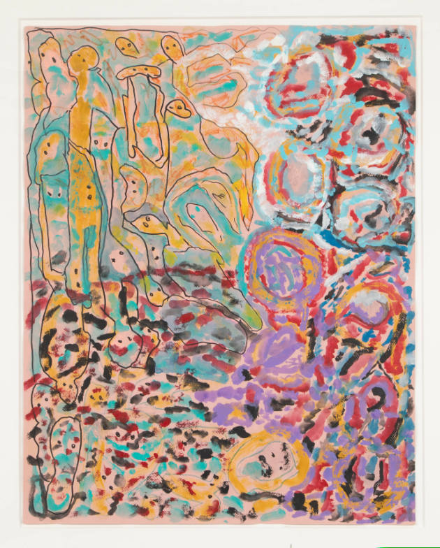 Howard Finster, “Untitled”, Summerville, Georgia, n.d., Tempera and felt-tip pen on paper, 25 1…