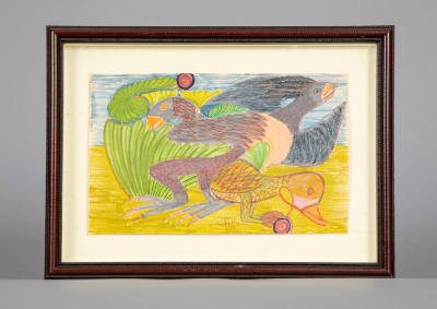 Alexander Georgiou Perifimou,  “Untitled”, London, United Kingdom, 1970s, Felt-tip pen colored …