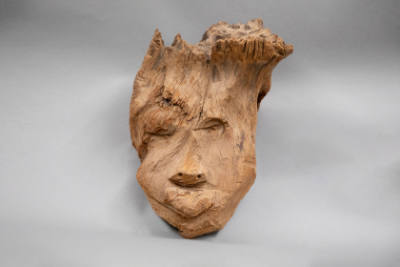 Jesse Aaron,  “Untitled”, Gainesville, Florida, n.d., Carved tree, 14 x 10 x 6 1/2 in., Collect…