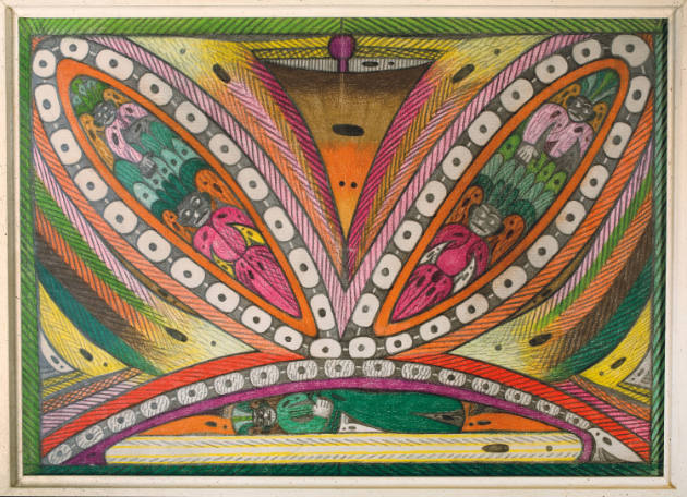 Adolf Wölfli, “Untitled (double-sided)”, Bern, Switzerland, 1928, Graphite and colored pencil o…