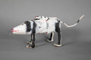 David (Israel) Smith, “Oppossum”, United States, n.d., Plastic and paint on wood, 12 3/4 x 31 x…