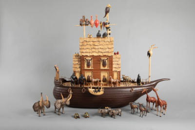 Artist unidentified, “Noah's Ark”, United States, n.d., Paint on wood, 39 × 45 1/2 × 14 in., Co…