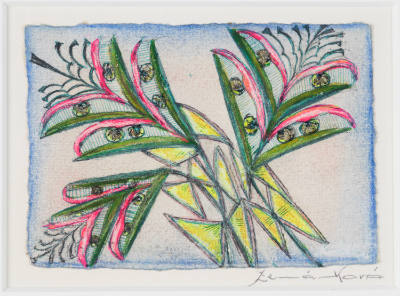 Anna Zemánková, “Untitled”, Prague, Czech Republic, c. 1970, Pastel on paper, 3 3/8 × 16 in., C…