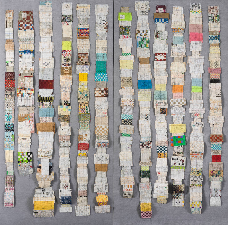 Geri Forkner (b.1945), “365 Days of the Year”, Sweetwater, Tennessee, n.d., Found paper, 96 x 9…