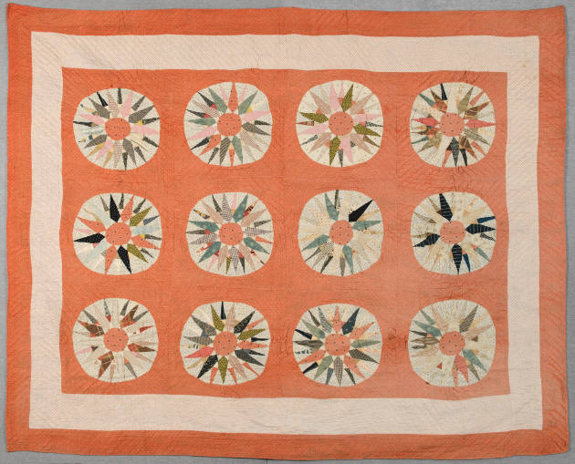 Artist unidentified, “Mariner's Compass”, United States, c. 1885–1895, Cotton, 73 x 73 in., Col…