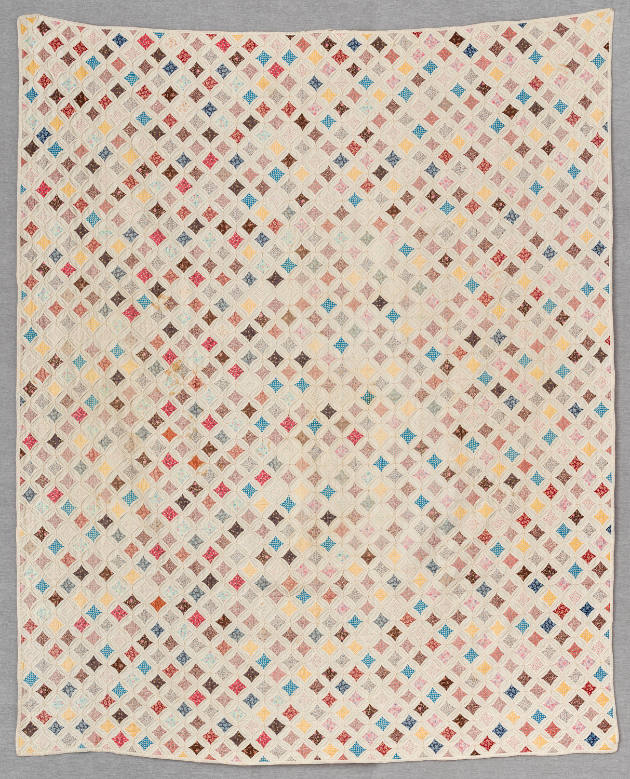 Artist unidentified, “Cathedral Windows”, Leflore County, Mississippi, c. 1965, Cotton, 66 1/2 …