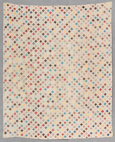 Artist unidentified, “Cathedral Windows”, Leflore County, Mississippi, c. 1965, Cotton, 66 1/2 …