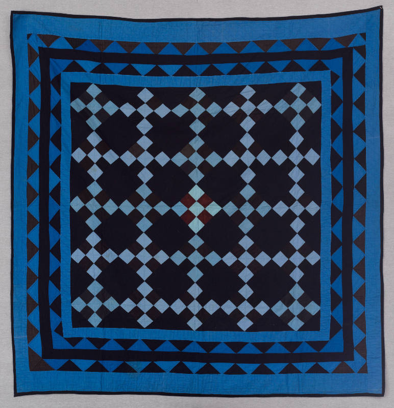 Artist unidentified, “Nine-Patch”,  Probably Amish, United States, 1919, Cotton, 76 x 61 ½ in.,…