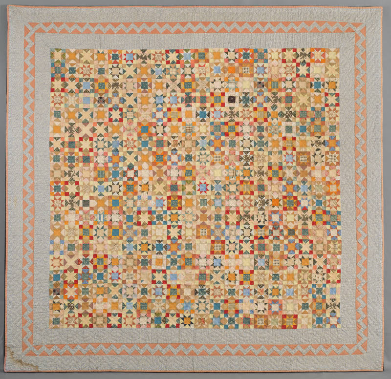 Artist unidentified, “Variable Star Quilt”, Possibly Pennsylvania, c. 1890, Pieced cotton, 74 x…