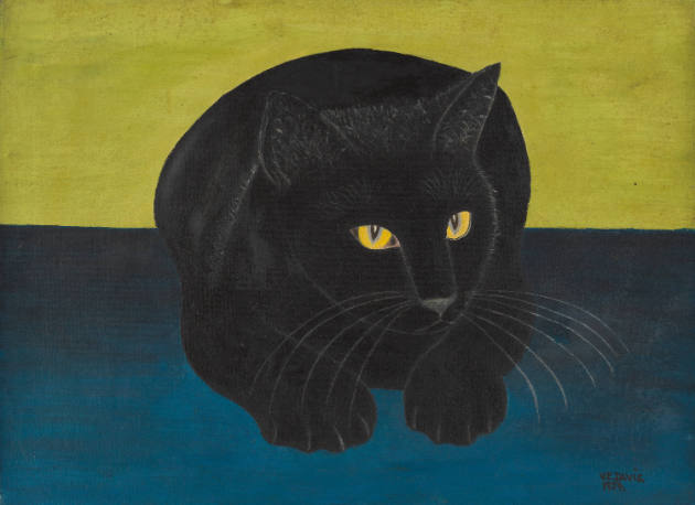 Black Cat
Vestie Davis, 1903-1978
New York City
1954
Oil on carboard canvas
12 x16"
Colle…