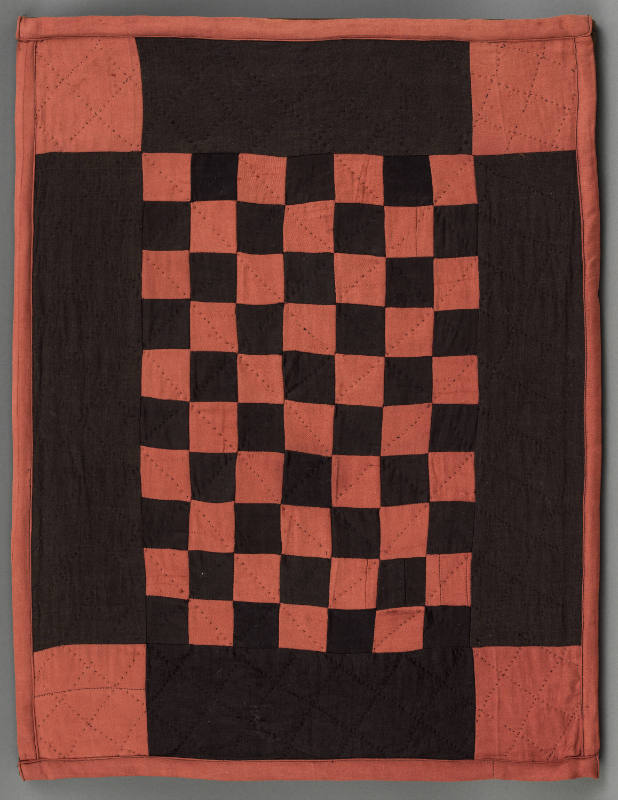 Artist unidentified, “Checkerboard Quilt”, Holmes County, Ohio, c. 1900–1920, Cotton, 24 x 19 i…