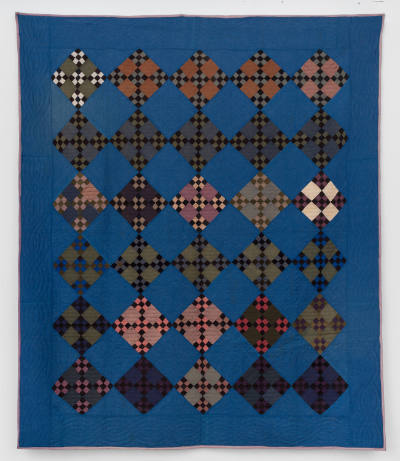 Artist unidentified, “Double Nine Patch Quilt”, Iowa, Early 20th century, Cotton, 97 x 83 3/4 i…