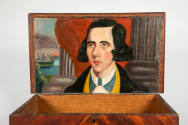 Artist unidentified, “Bible Box with Interior Portrait”, Northeastern United States, c. 1840–18…