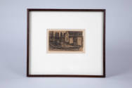 James Castle, “Untitled (Farm House with Yard)”, Boise, Idaho, n.d., Soot and saliva on cardboa…