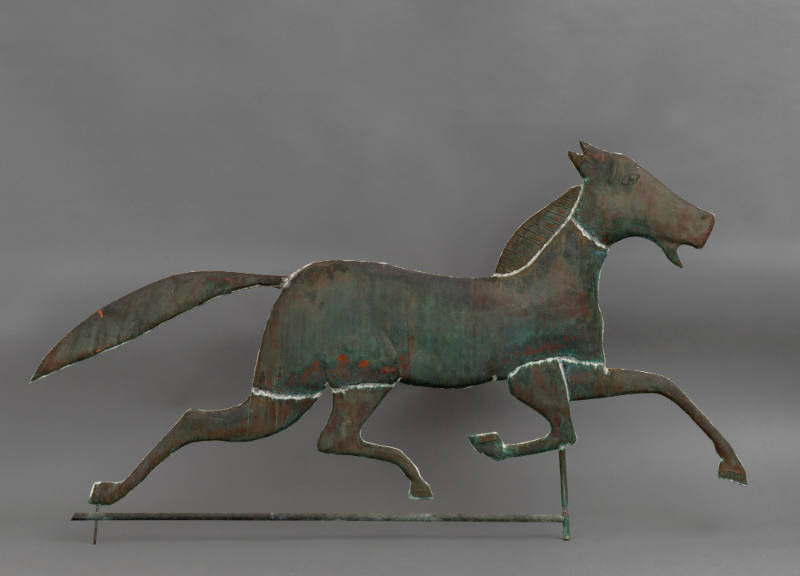 Artist unidentified, “Running Horse”, Probably Massachusetts, Late 19th or early 20th Century, …