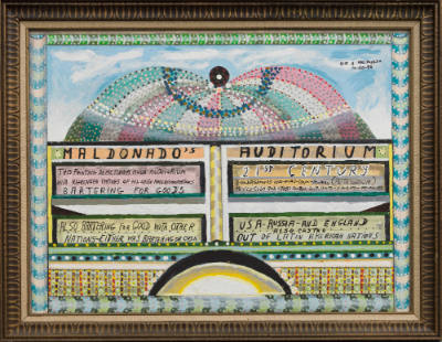 Alexander Aramburo Maldonado, “Maldonado's Auditorium (double-sided)”, San Francisco, Californi…