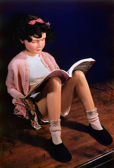 Morton Bartlett, “Girl Reading”, United States, Kodachrome circa 1955, printed 2006, Chromogeni…