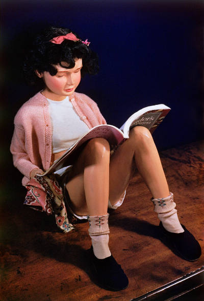 Morton Bartlett, “Girl Reading”, United States, Kodachrome circa 1955, printed 2006, Chromogeni…