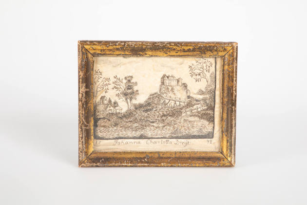  Johanna Charlotta Dreijer, “Scenic Printwork”, Probably South Africa or Sweden, 1799, Silk gro…