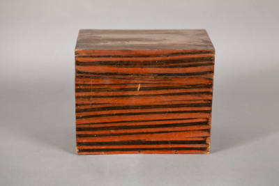 Artist unidentified, “Box”, Maine, 1830–1840, Paint on pine, 8 3/8 x 10 3/8 x 7 in., Collection…