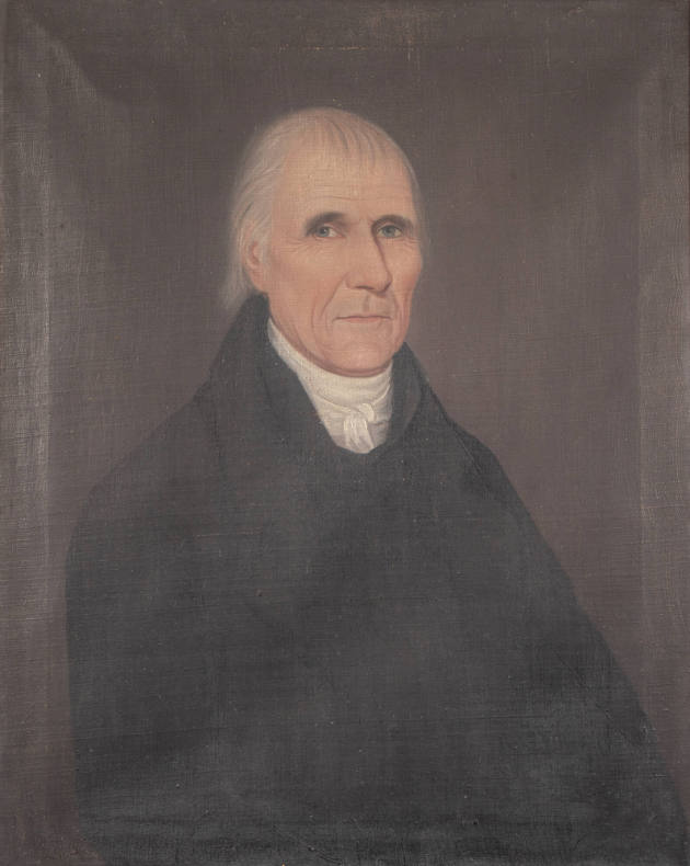 Ammi Phillips, “Reverend John Gabriel Gebhard”, Claverack, Columbia County, New York, 1820, Oil…