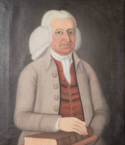  John Brewster Jr., “Deacon Benjamin Titcomb”, Probably Maine, 1726–1798, Oil on canvas, 30 x 2…