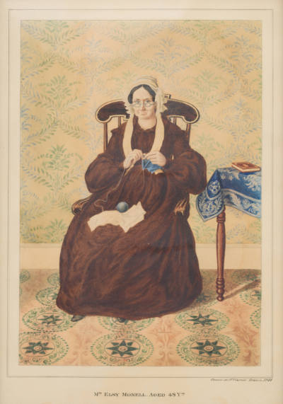 Henry Walton, “Portrait of Mrs. Elsy Monell, Aged Forty-Eight Years”, Ithaca, New York, United …
